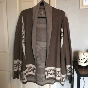 Tribal print cardigan